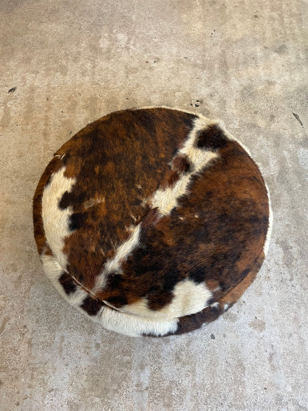 Cowhide Pouf