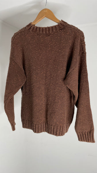 Brown Chunky Sweater M