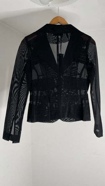 Mesh Texture Blazer IT42