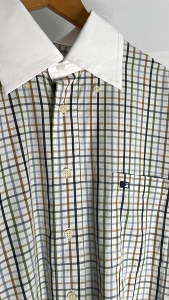 VITA Extend Cuff Shirt Green Check XL
