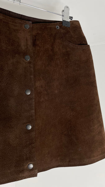 NafNaf Leather Skirt FR36