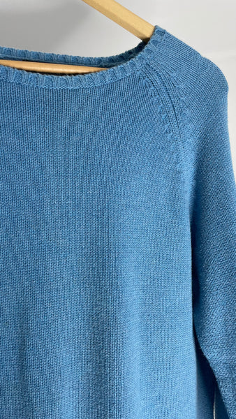 Lands End Blue Sweater L