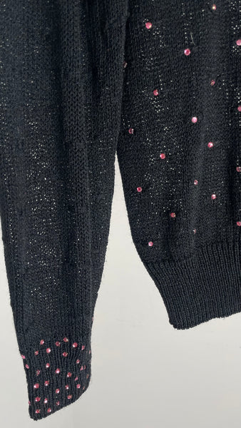 Pink Jewel Sweater L