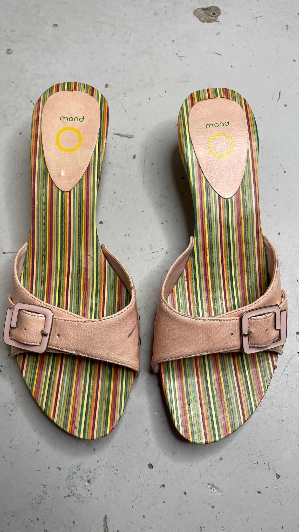 Wooden Color Sandals 41