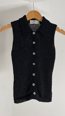 Knit Button Tank S