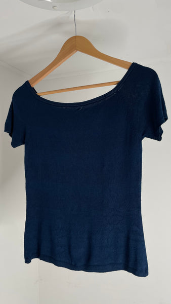 Blue Sweater Top L