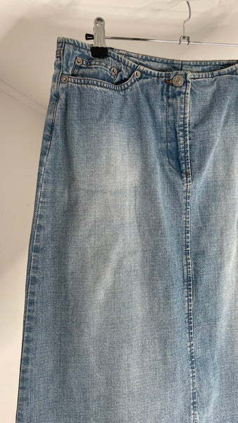 Low Denim Skirt M