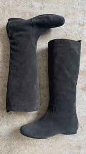 Charcoal Suede Boots IT39