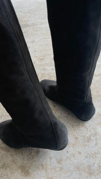 Charcoal Suede Boots IT39
