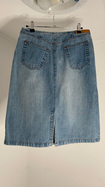 Low Denim Skirt M