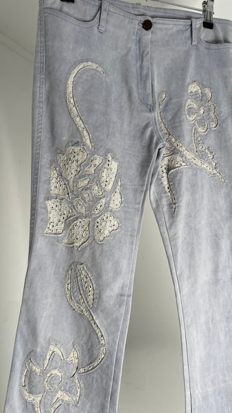 Lilac Lace Jeans S