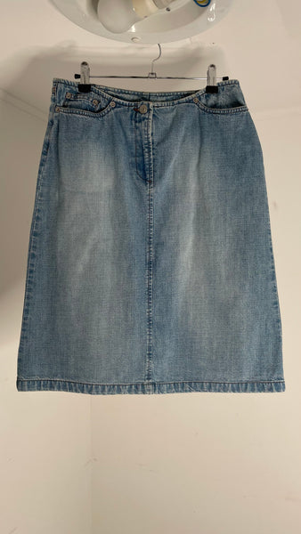 Low Denim Skirt M