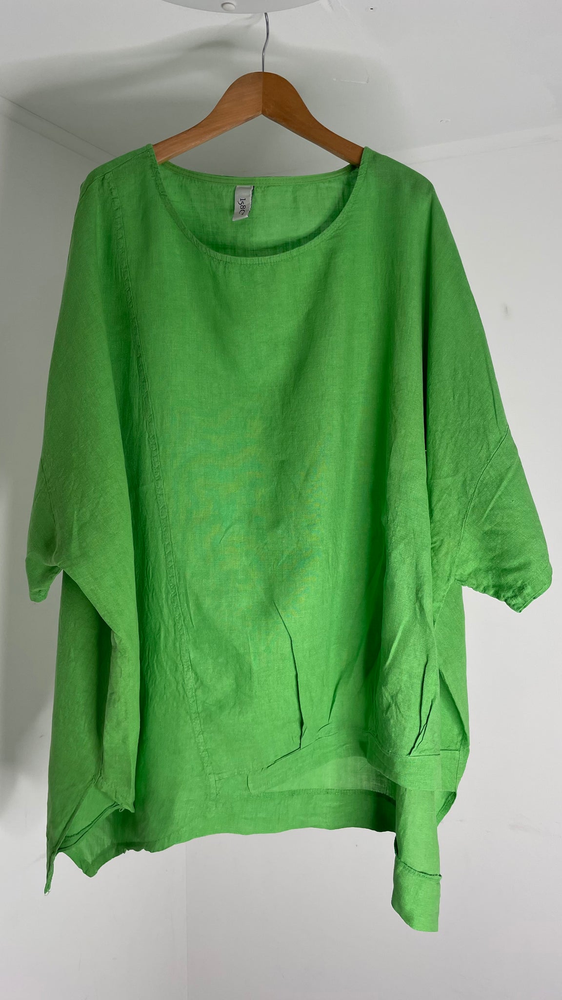 Lime Linen Top XL