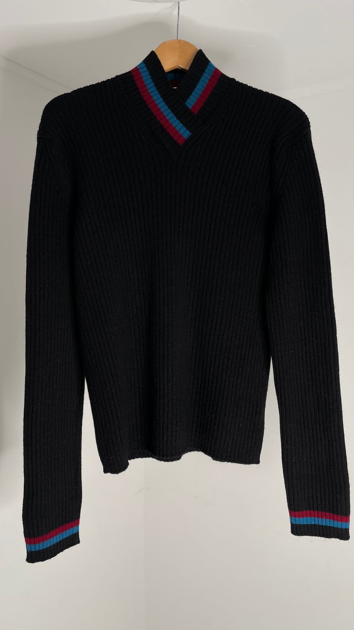Neck Wool Sweater L