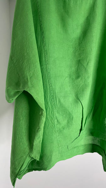 Lime Linen Top XL