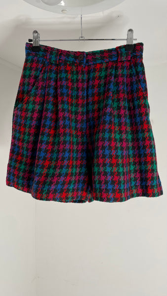 Color Houndstooth Shorts 38