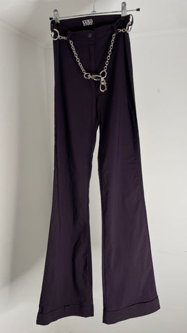 YesNo Plum Pants XS