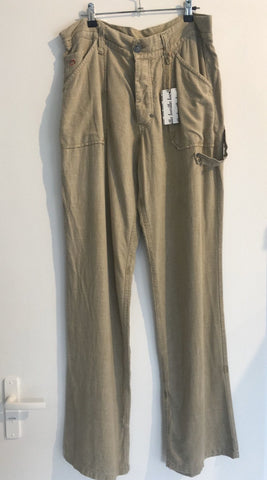 Beige Linen Pant 33/32