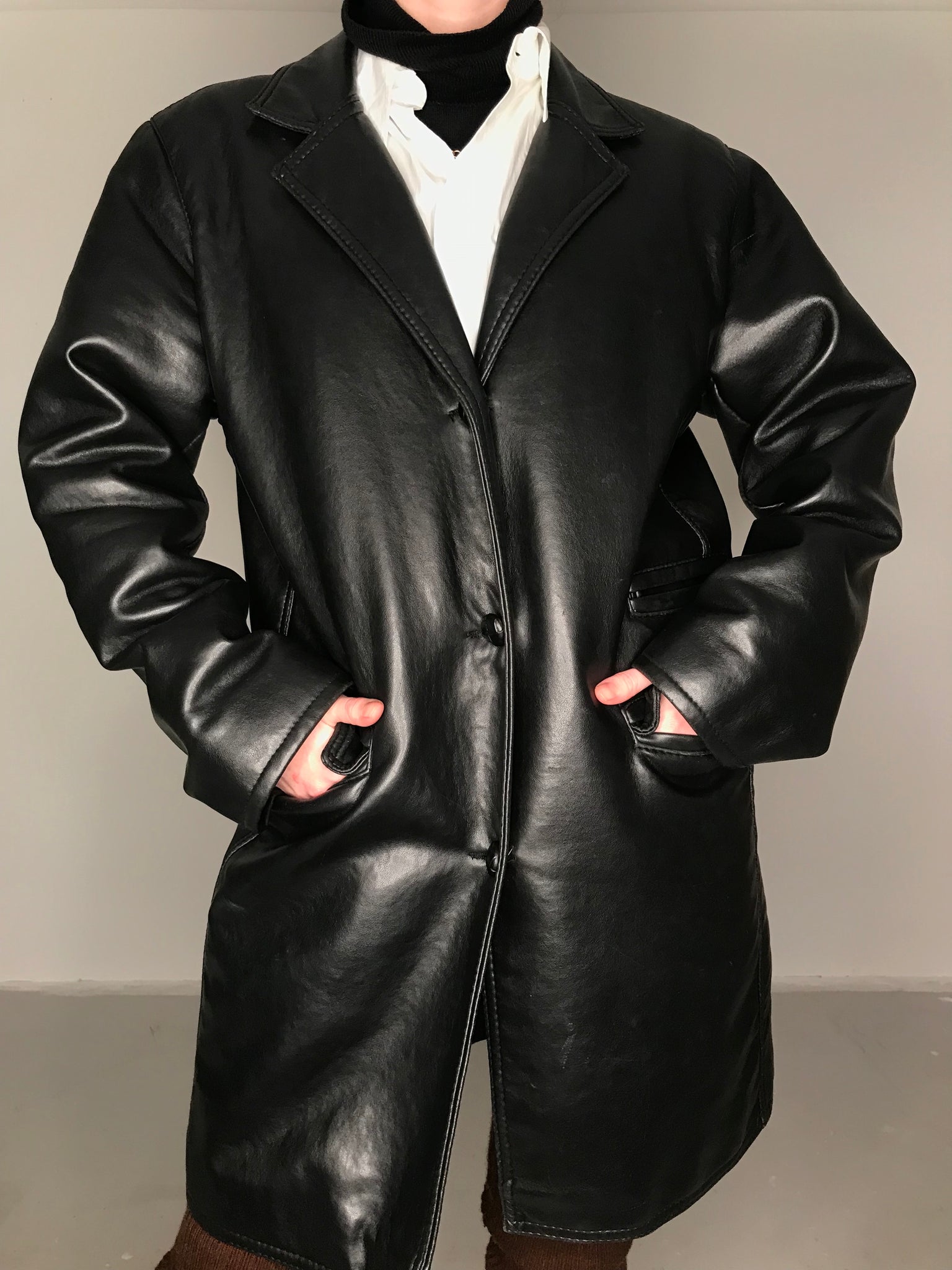 Italian Leather Jacket XL