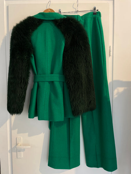 Fur Wool Suit 36