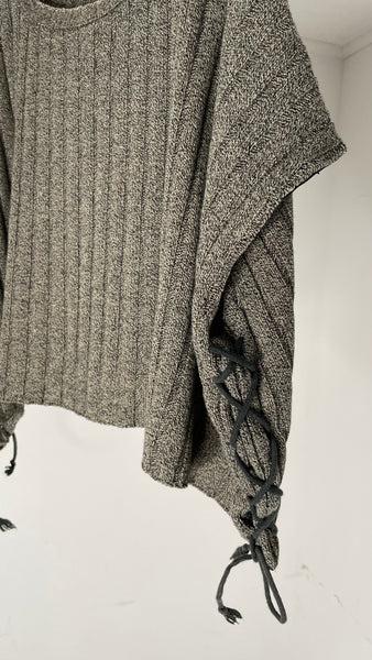 Tie Crop Sweater OS