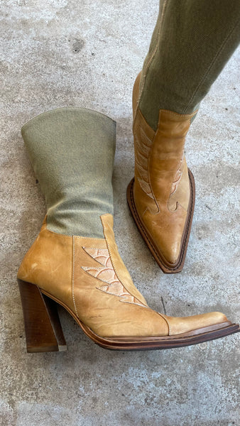 Denim Cowboy Boots 39