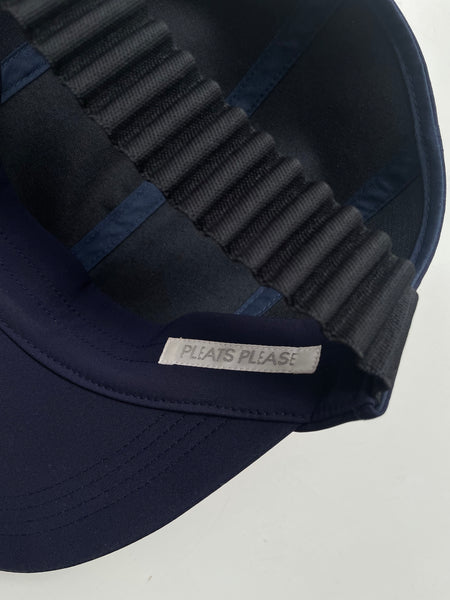 Pleats Please Navy Cap