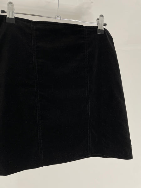 Mini Velvet Skirt S