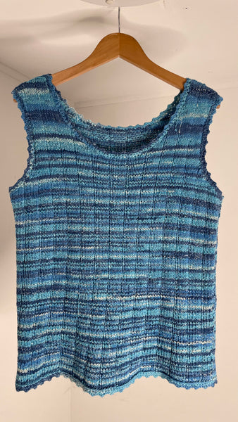 Blue Knit Tank M/L