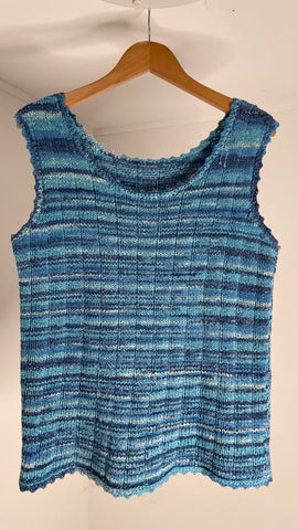 Blue Knit Tank M/L