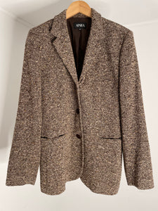 Wool Browns Blazer 42