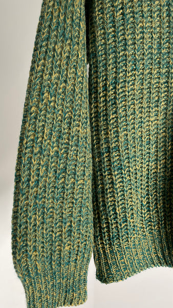 Green Wool Sweater L