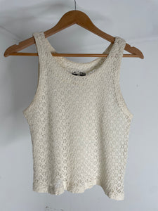 Cotton Crochet Tank M