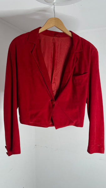 Cherry Suede Jacket M