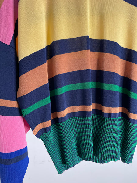 Color Stripe Sweater M