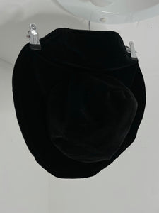 Black Fluff Hat M