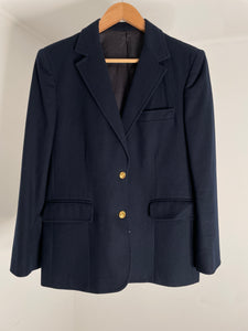 Navy Wool Blazer US14