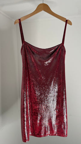 Red Glitz Dress S