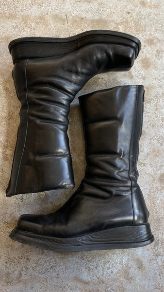 Square Wedge Boots 39