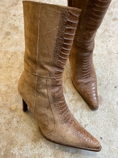 Beige Rep Boots 38