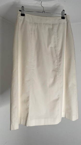 White Button Skirt 38