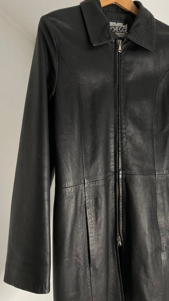 Leather Mid Jacket S