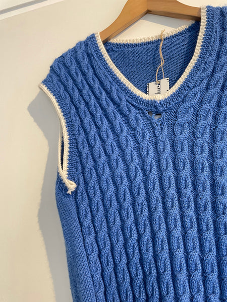 Blue Sweater Vest M