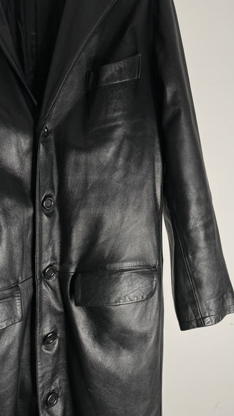Leather Duster Jacket IT48