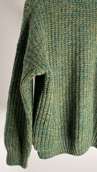 Green Wool Sweater L