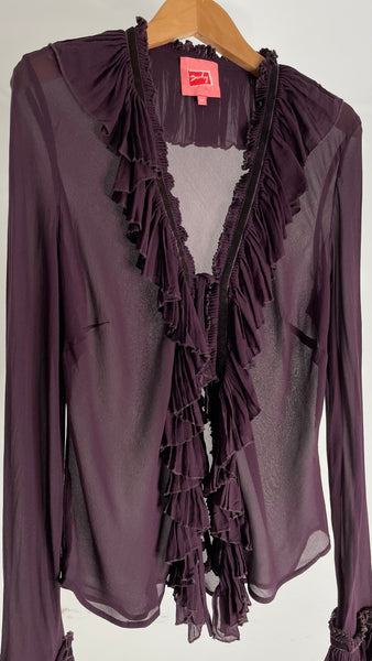 Silk Plum Top M