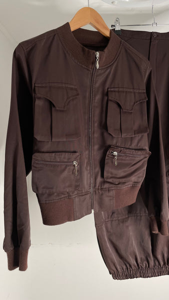 Brown Cargo Suit 38