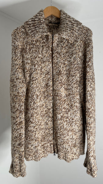 Browns Zip Sweater L