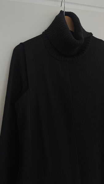 Long Sweater Detail Dress L