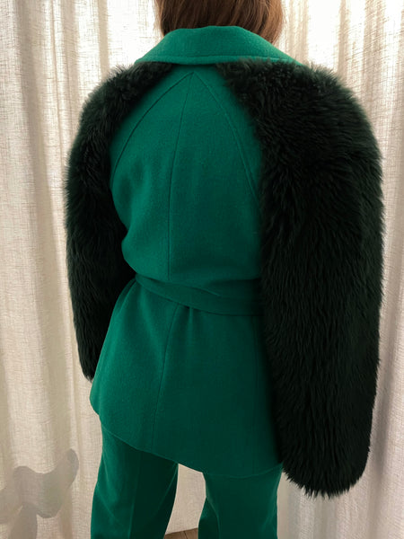 Fur Wool Suit 36